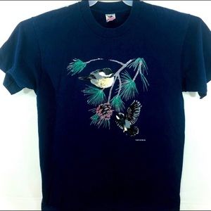 EUC Vtg 93 Fruit or the Loom Tee Hand Painted L